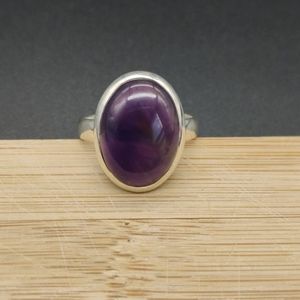 Amethyst Stone Silver Ring 💎
